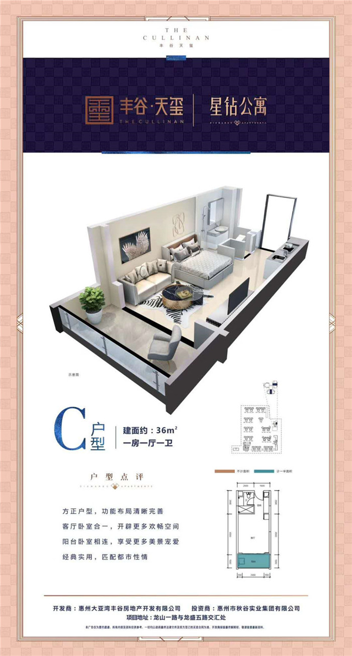 丰谷天玺公寓户型图 丰谷天玺公寓户型图