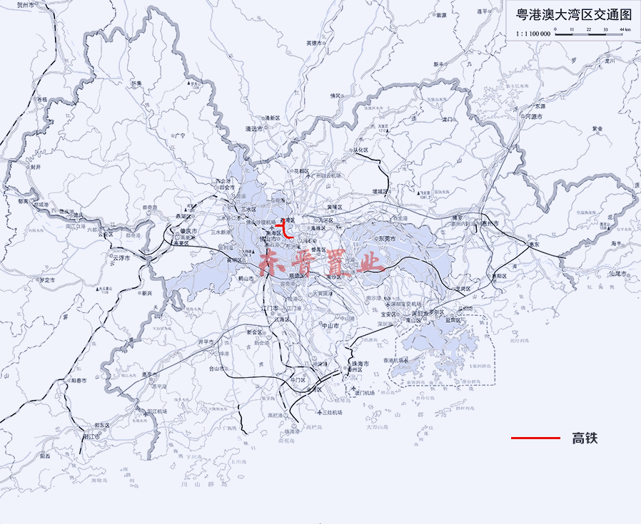 粤港澳大湾区交通图 粤港澳大湾区交通图